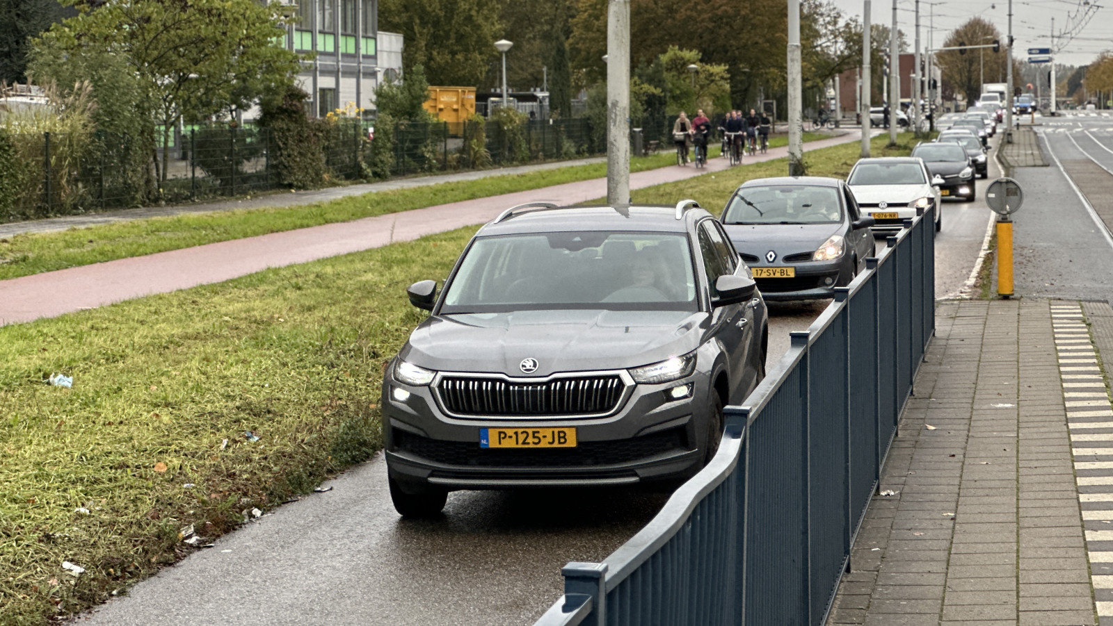 File op de Johan Huizingalaan