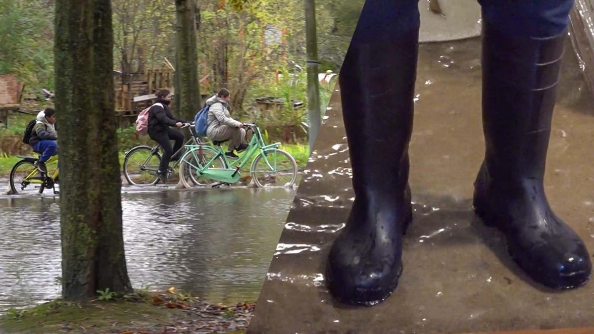 Extreem veel wateroverlast na regen: "Ik draag laarzen in mijn