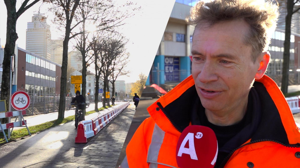 Sloopwerkzaamheden Weesperzijde: "Nog lange tijd omleiding voor fietsers"