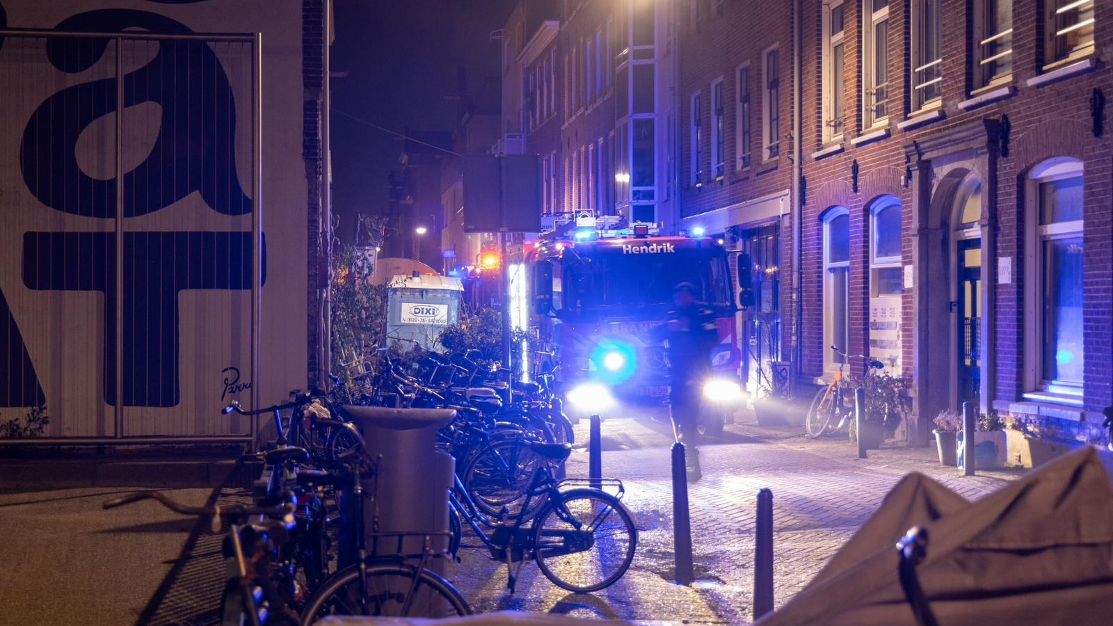 Brand aan de Tuinstraat in Amsterdam 