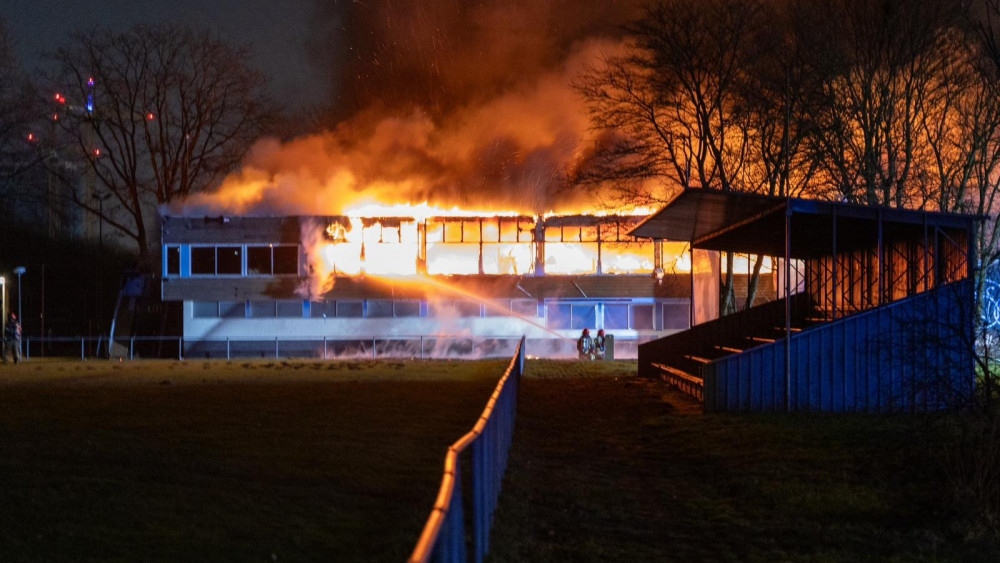 Major Fire at Spieringhorn Sports Park on Seineweg