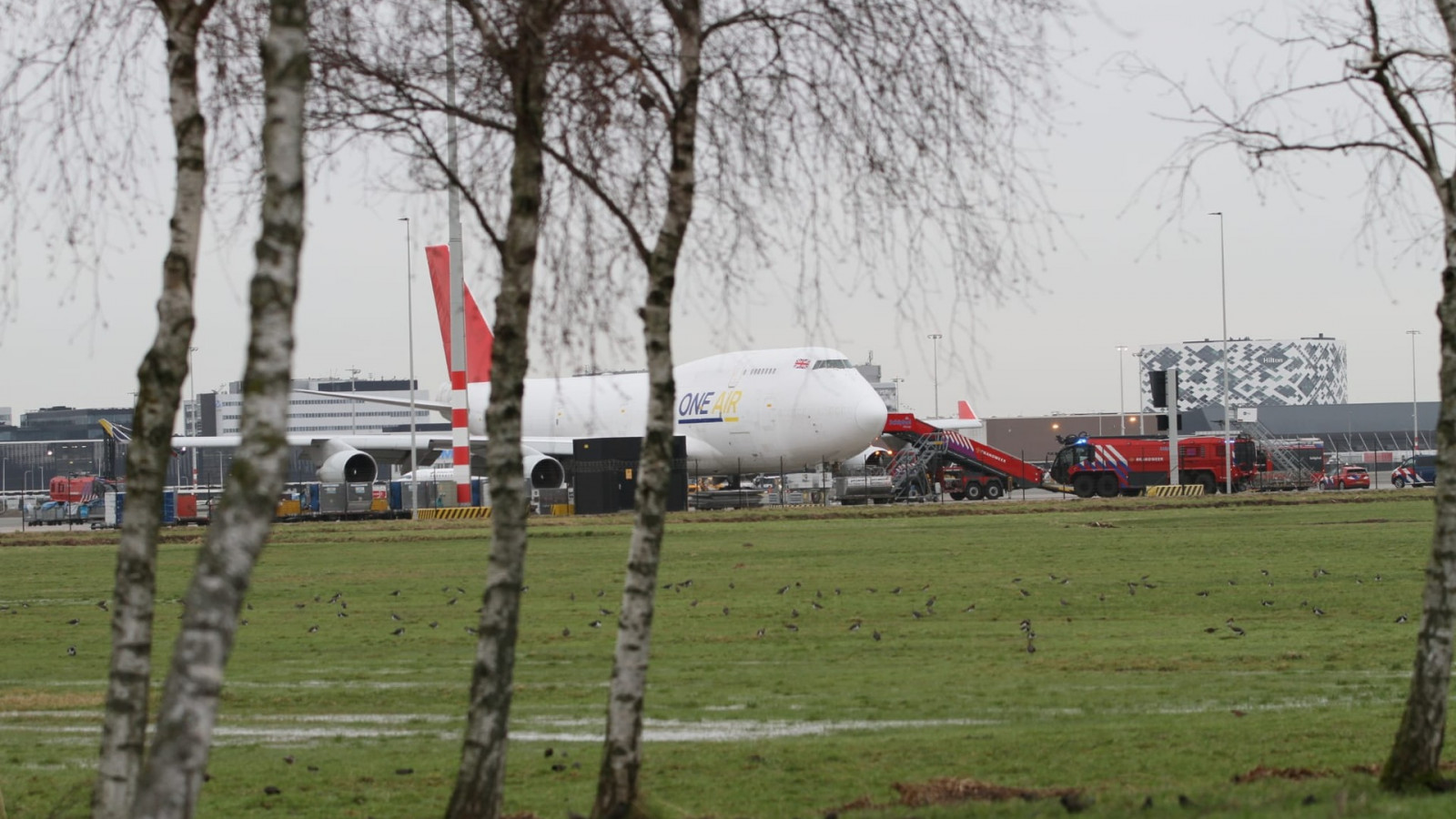 Groot alarm op Schiphol wegens noodsituatie vrachtvliegtuig