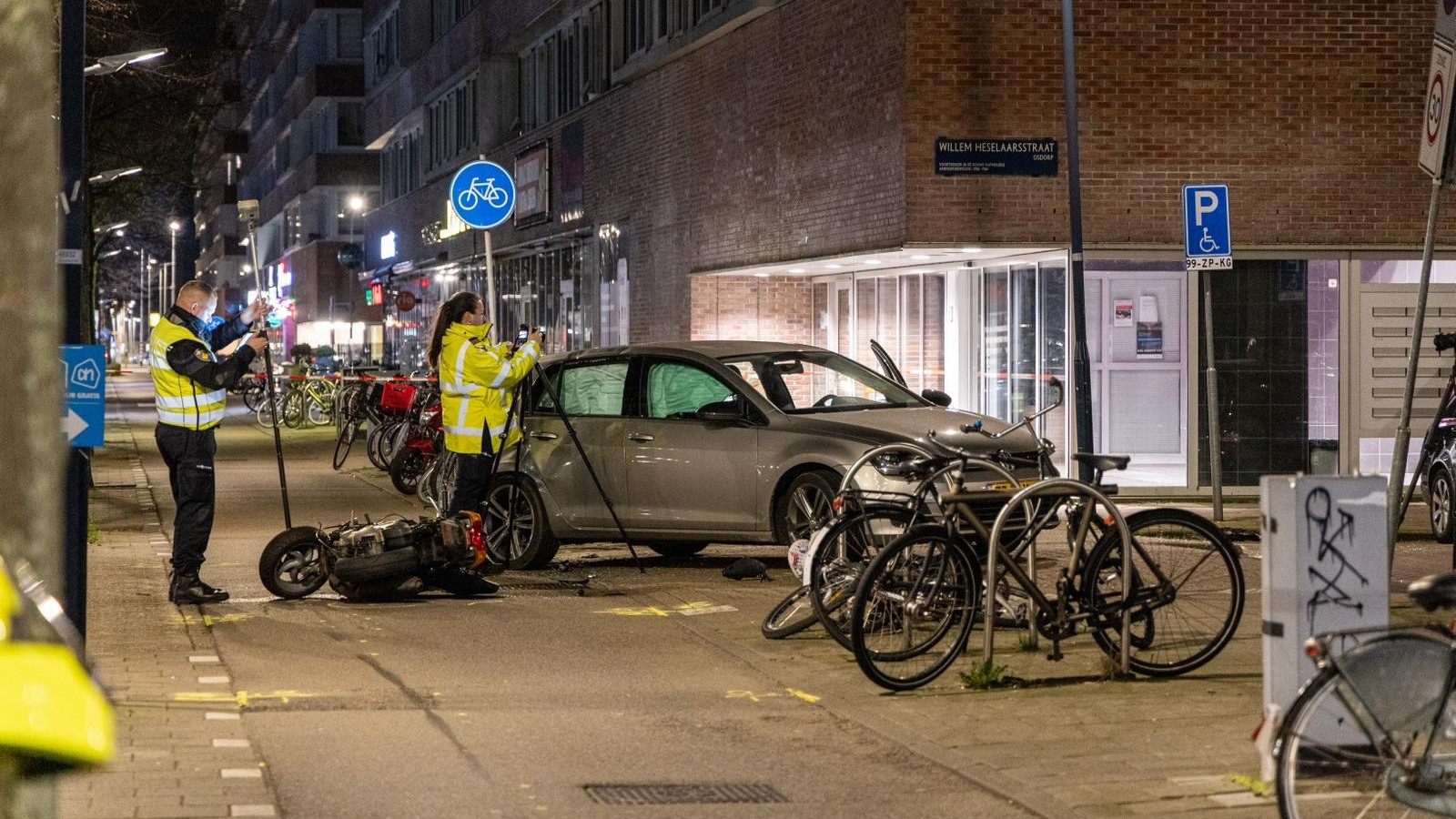 Ongeval na achtervolging Pieter Calandlaan