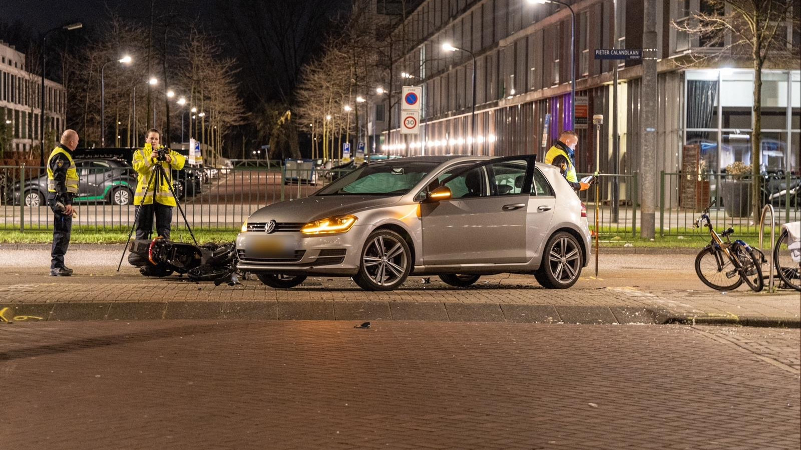 Ongeval na achtervolging Pieter Calandlaan