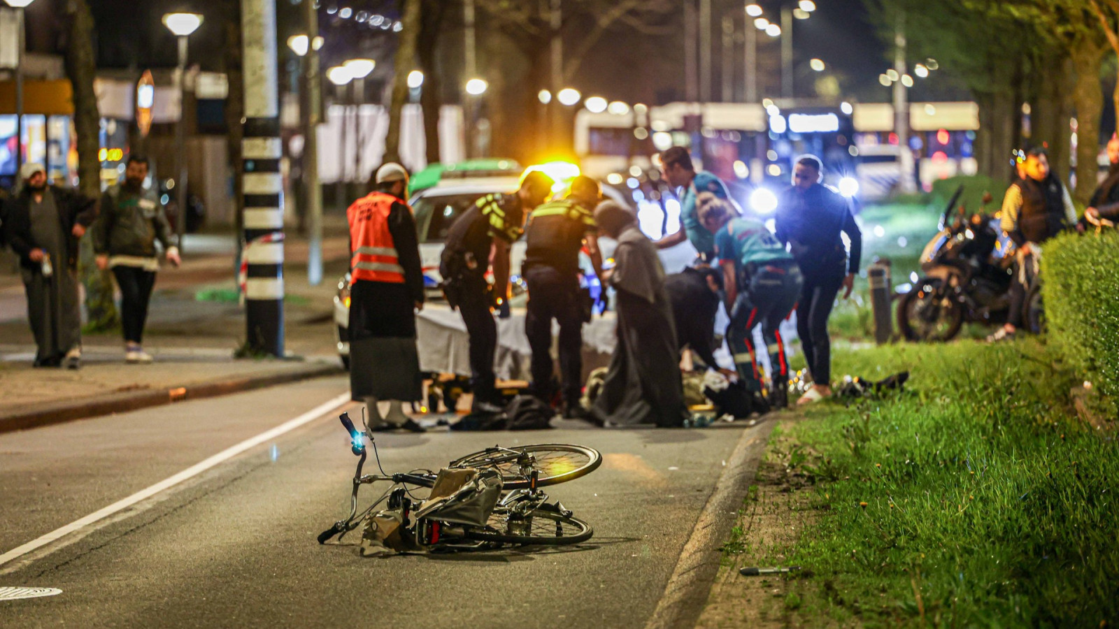 Ongeluk met fietser Johan Huizingalaan