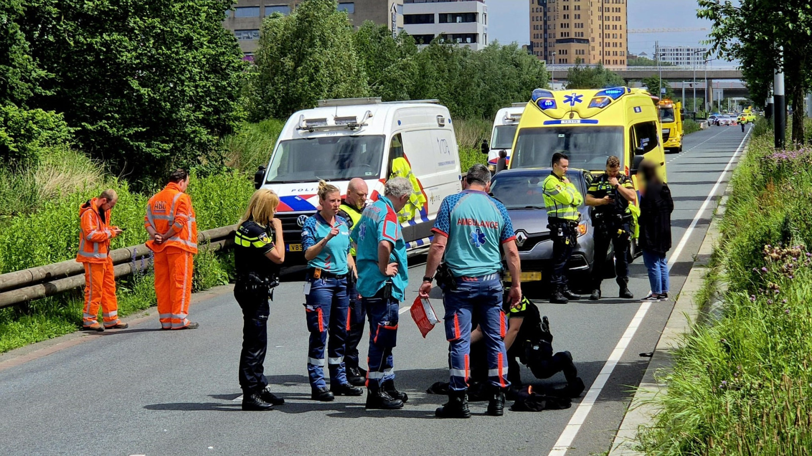 Aanrijding op Haarlemmerweg