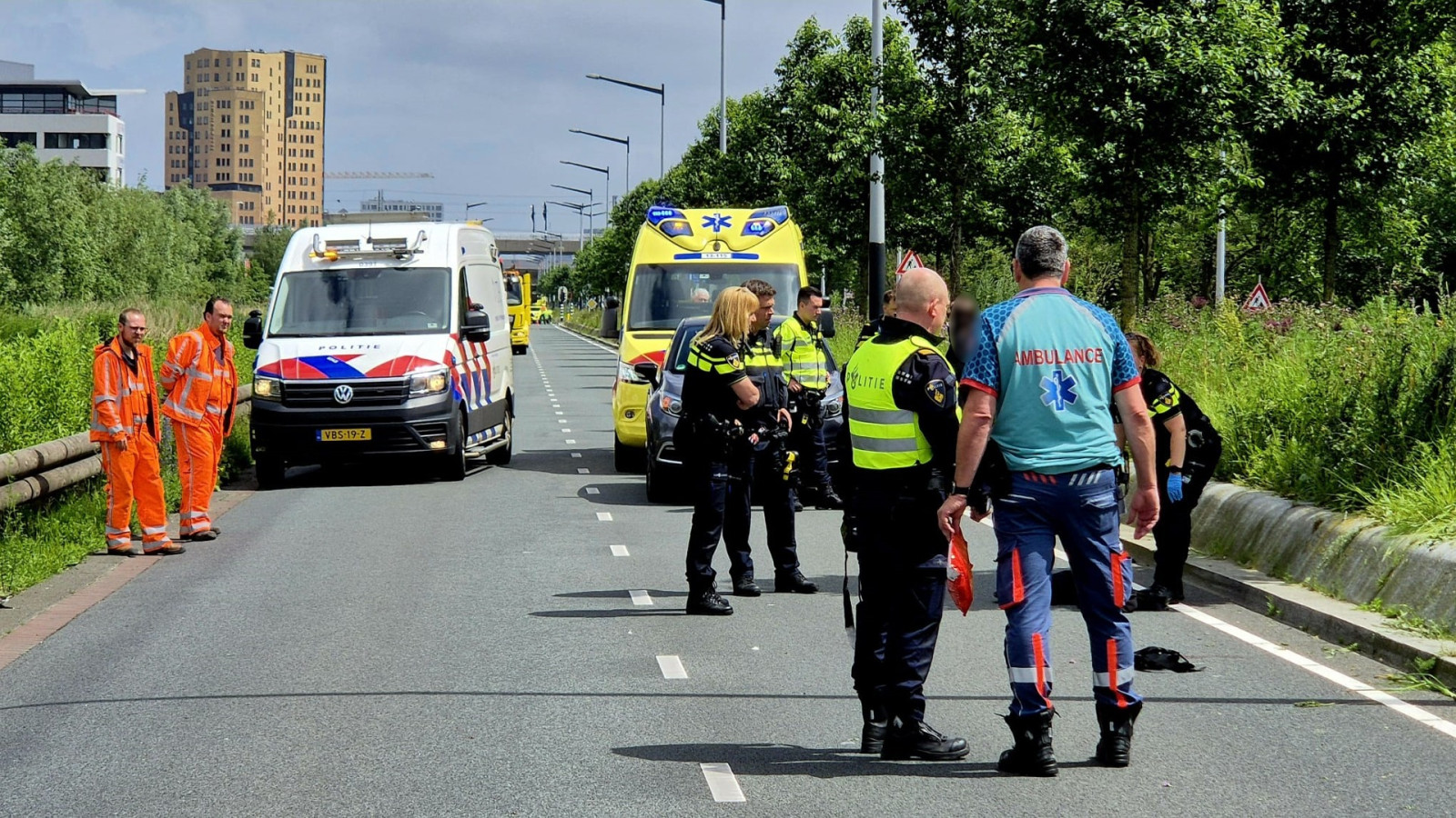 Aanrijding op Haarlemmerweg