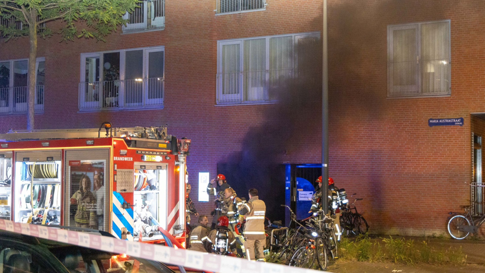 Brand parkeergarage Maria Austriastraat