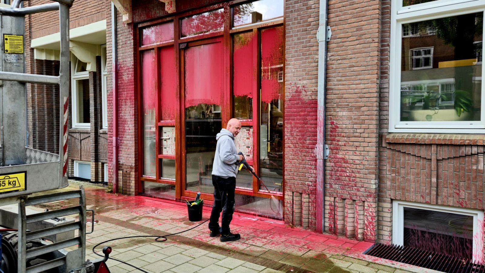 Bekladding op De Lairessestraat