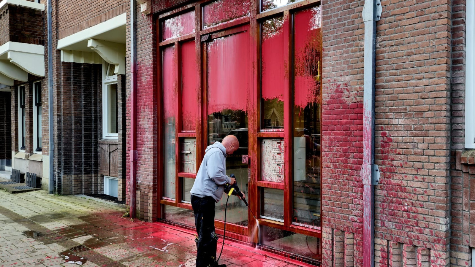 Bekladding op De Lairessestraat