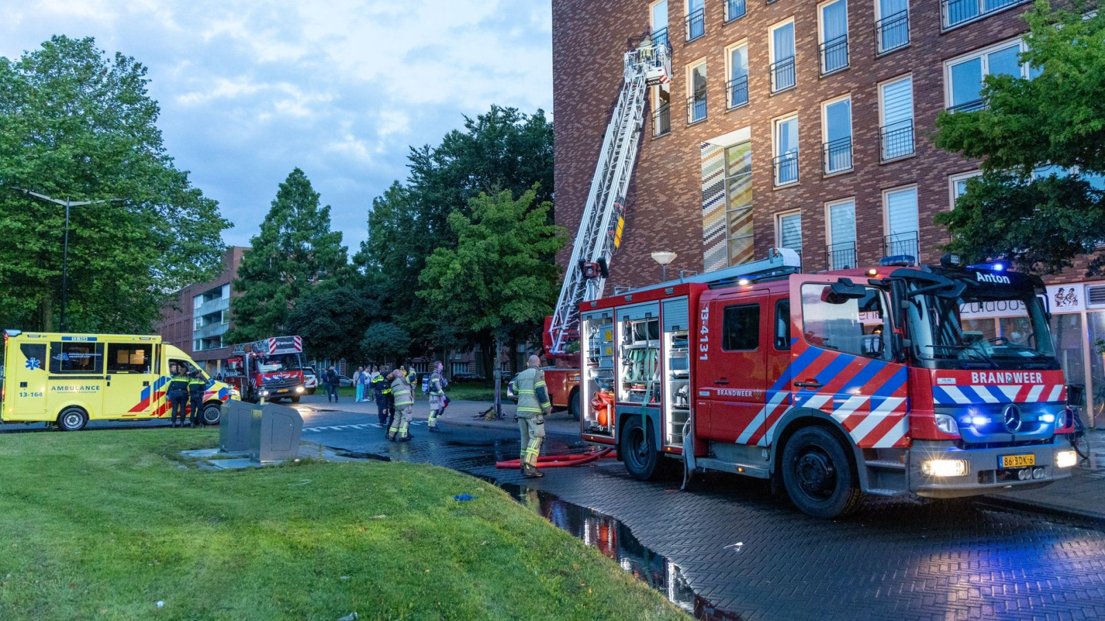 Brand flat Zuidoost