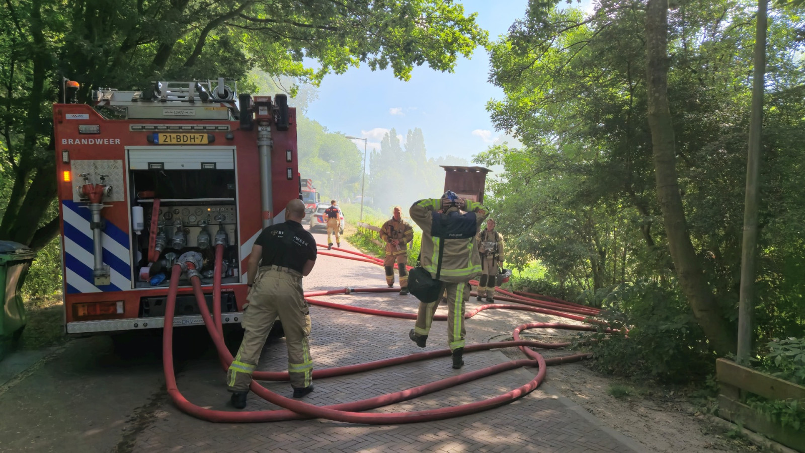 Brand buurtboerderij Spaarndammerdijk