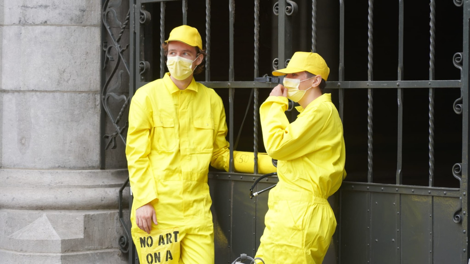 Actie Extinction Rebellion bij Rijksmuseum