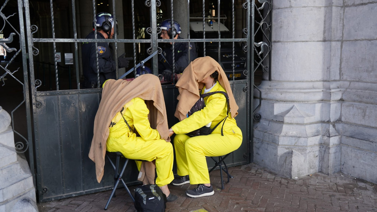 Actie Extinction Rebellion bij Rijksmuseum