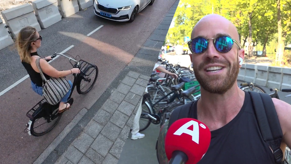 自転車利用者はスタッドハウダースカーデの閉鎖を無視：「アムステルダムは自転車の無政府都市だ」
