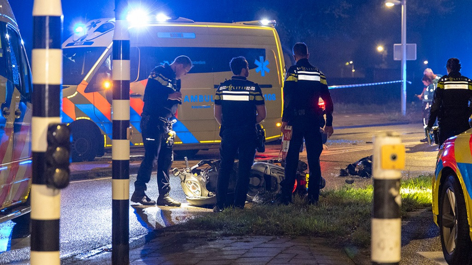 Aanrijding scooter met politieauto Nieuw-West 