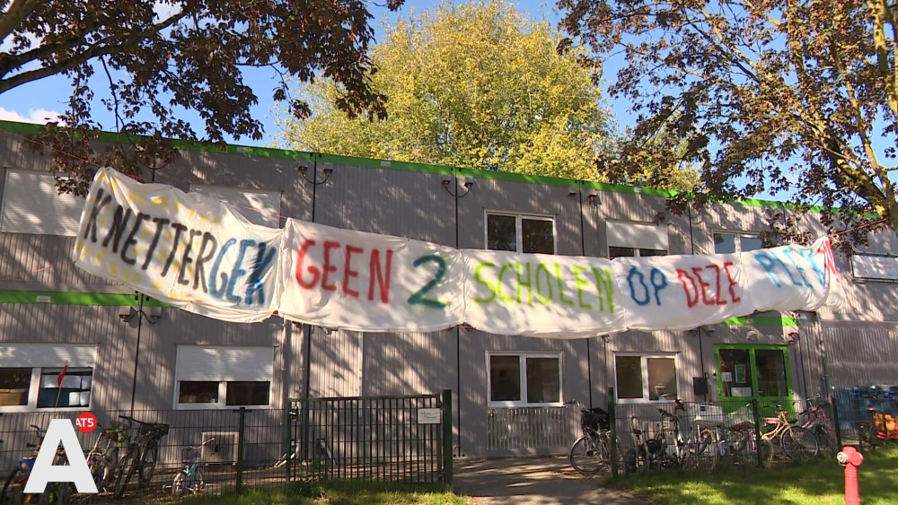 Zorgen om twee scholen op één schoolplein in Noord; onwenselijk, maar nu de enige optie