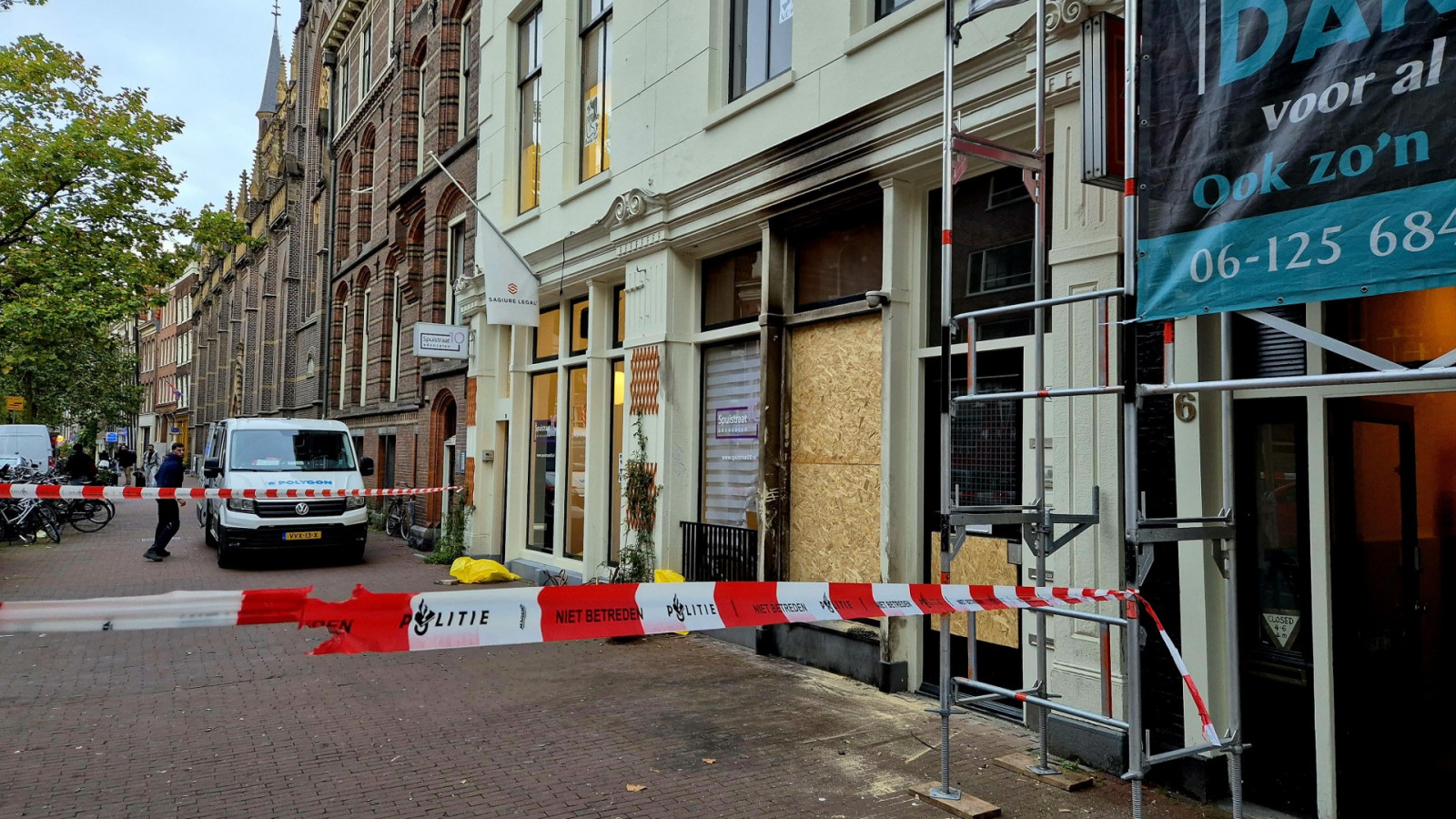 Explosie bij advocatenkantoor Spuistraat 