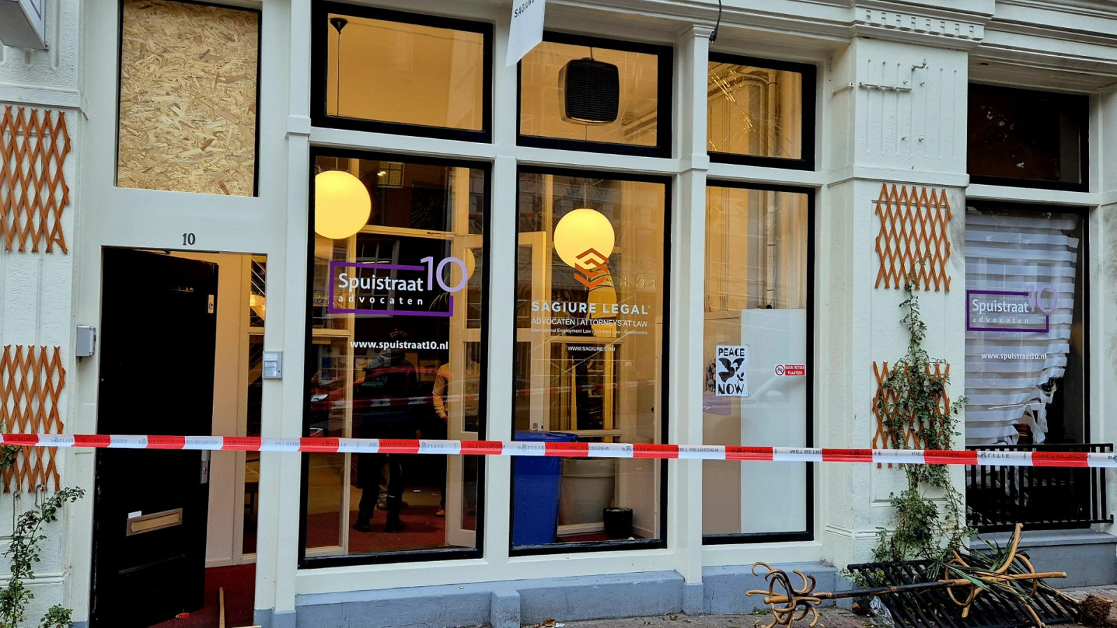 Explosie bij advocatenkantoor Spuistraat 