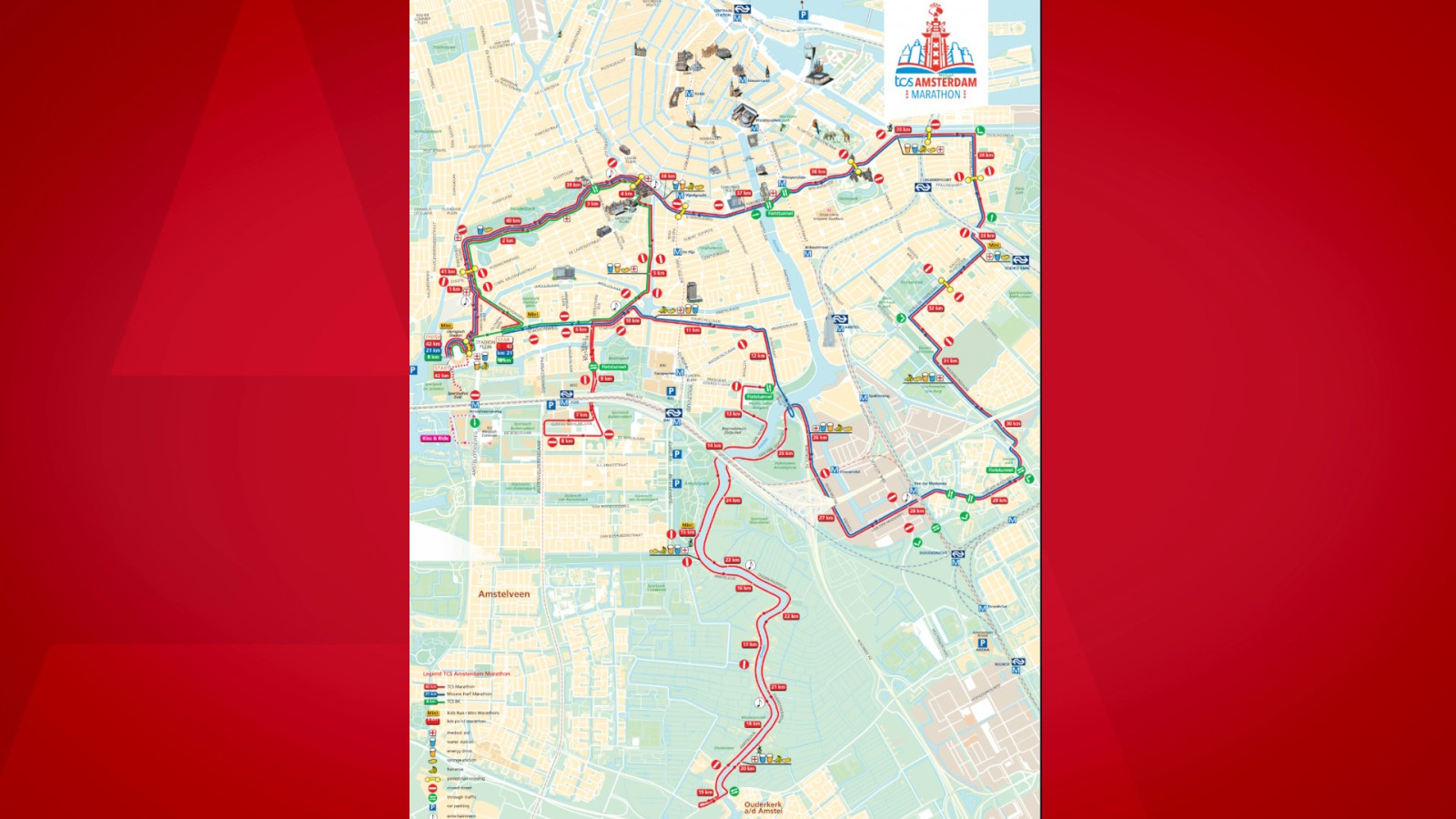 Route Amsterdam Marathon 2024