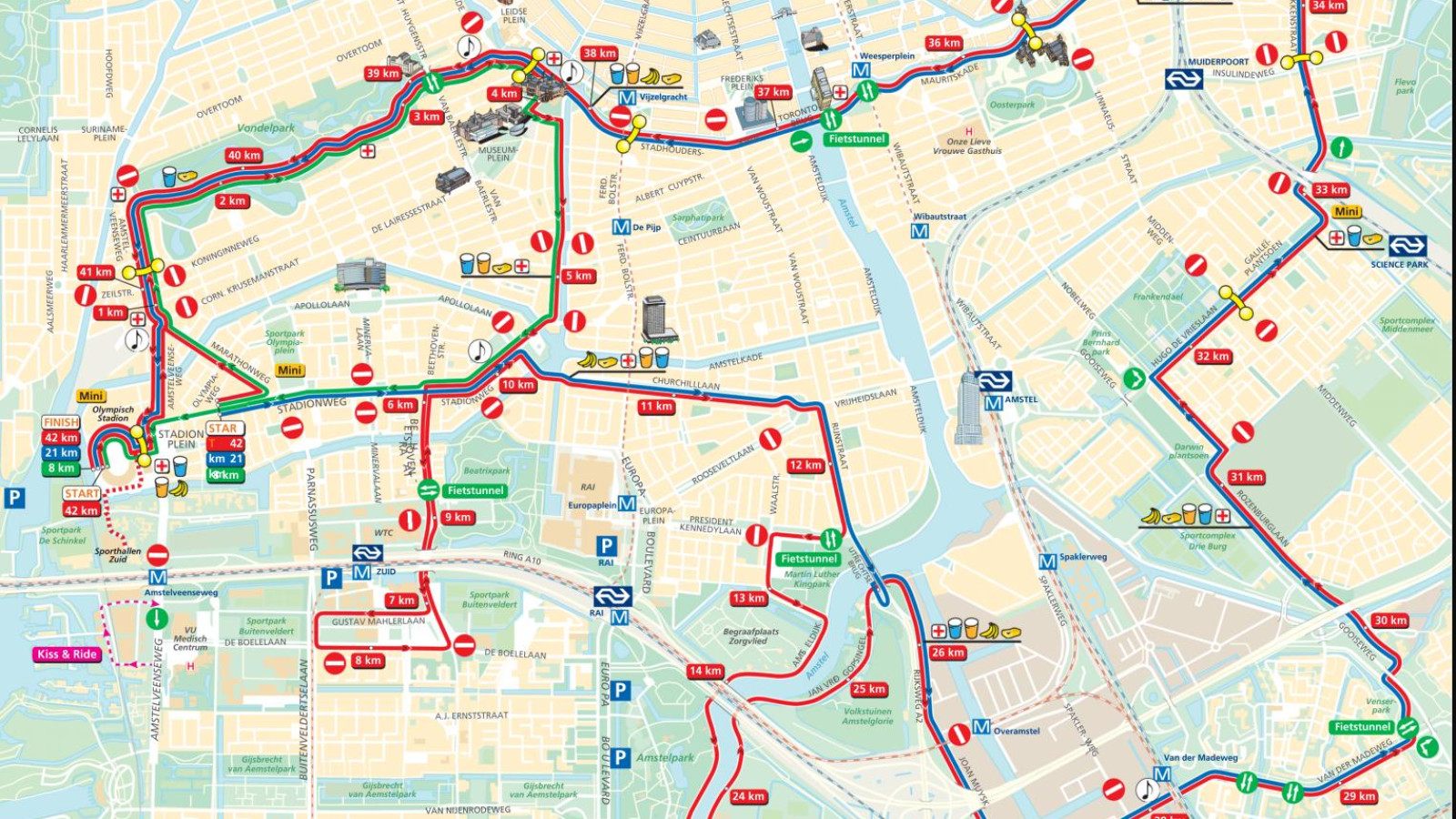 Route Amsterdam Marathon 2024