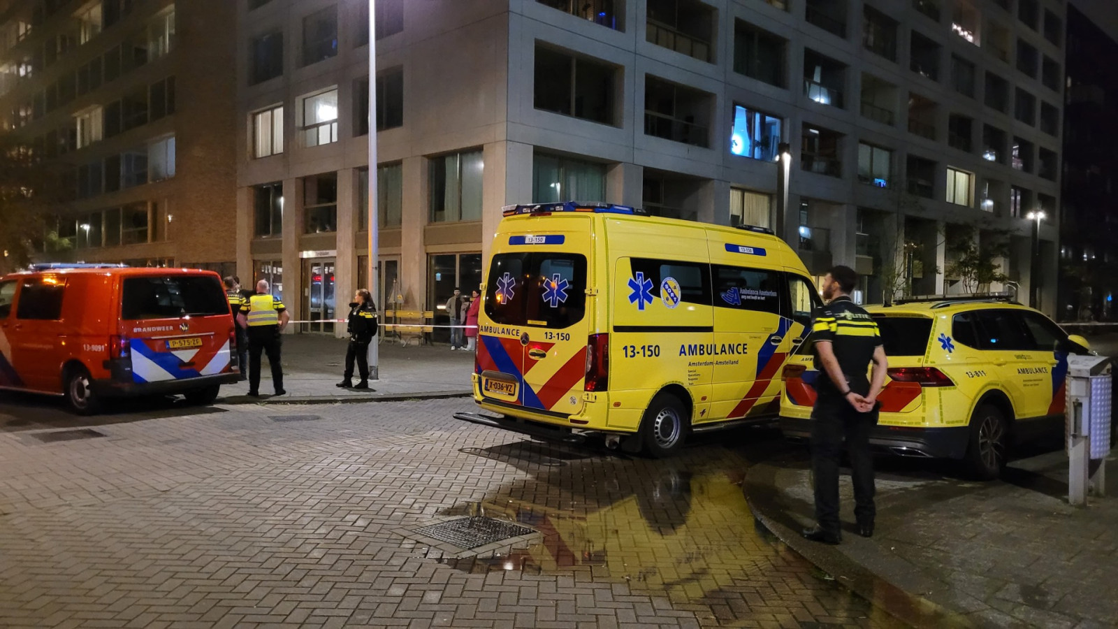 Veel hulpdiensten bij Kraanspoor in Noord