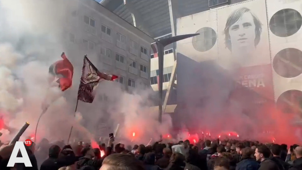 Sfeeractie bij Arena voorafgaand aan Ajax-AZ, negen aanhoudingen verricht