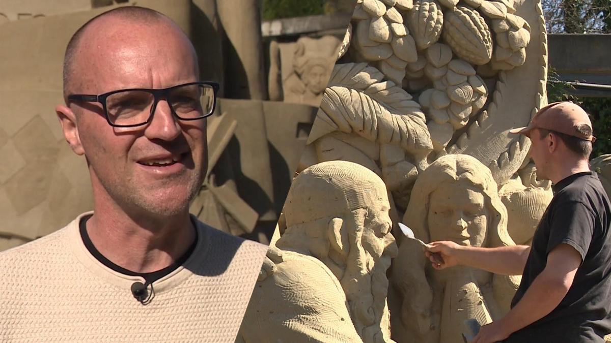 Zandsculpturen vertellen Amsterdamse geschiedenis: 
