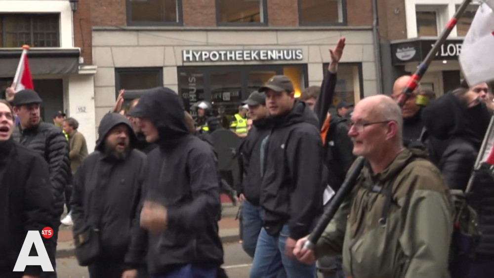 Hitlergroeten en Prinsenvlaggen bij anti-immigratieprotest: "Beangstigend dat sommigen dit normaal vinden"