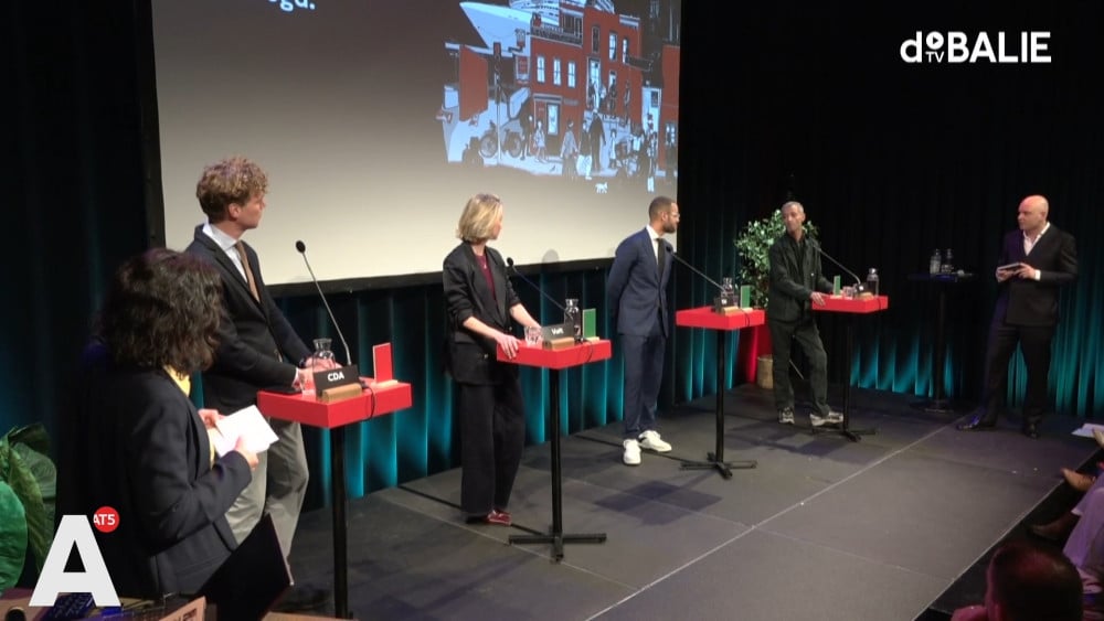 Lijsttrekkers van kleine en zittende partijen met elkaar in debat: "Heel spannend om mee te doen"