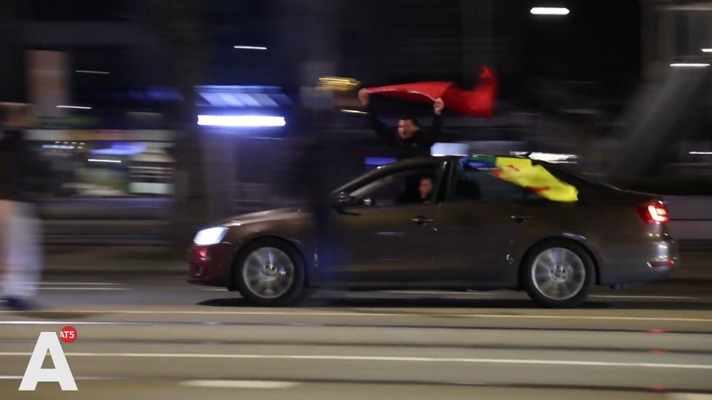 Getoeter en vlaggen: feest op Plein '40-'45 nadat Marokko maanden later alsnog Afrika Cup wint