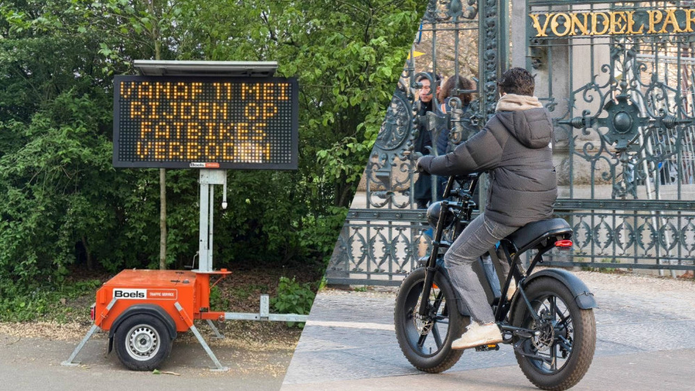 Fatbikeverbod Vondelpark volgens gemeente effectief, maar veiligheidsgevoel niet verbeterd