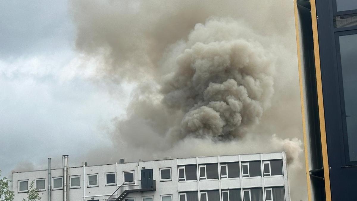 Grote brand bij bedrijfspand in Diemen breidt uit, NL-Alert verstuurd