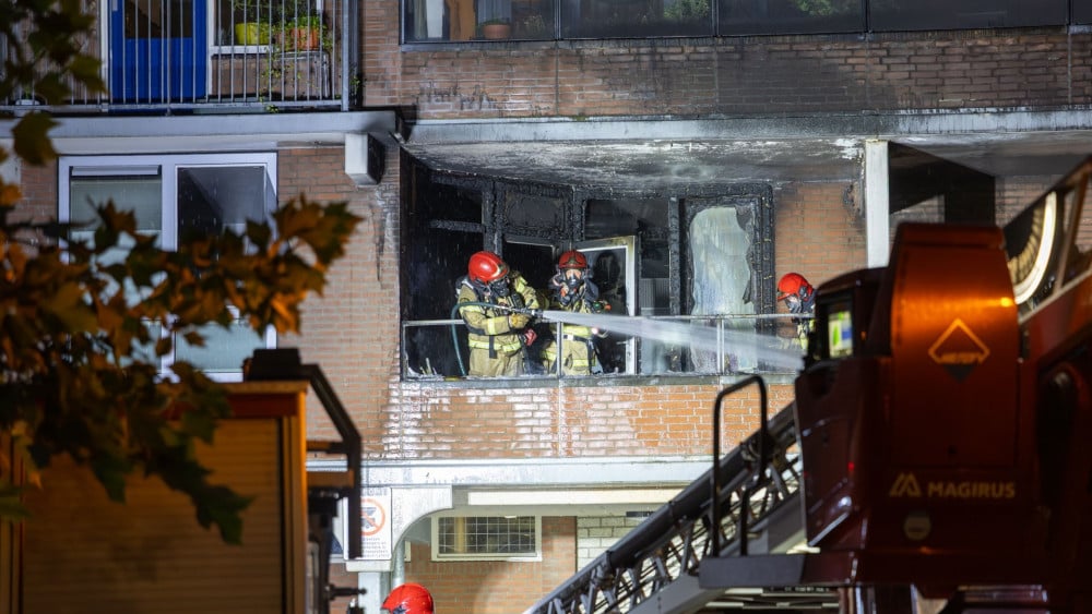 Brand in woning Leksmondhof in Zuidoost