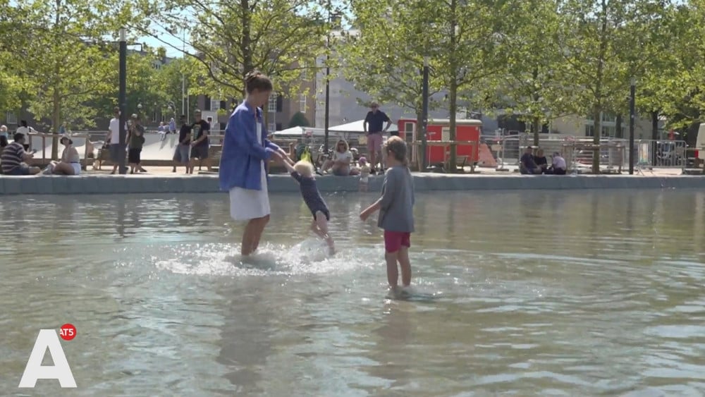 Na vijf jaar is er weer water in de vijver op het Museumplein