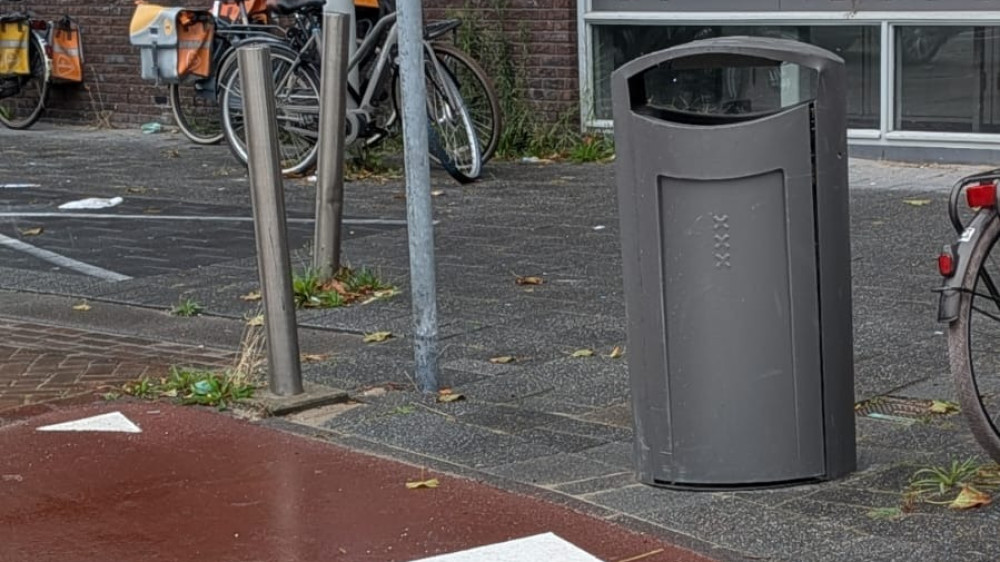 Gemeente haalt fietspad-prullenbak weg: "Mede door ophef"