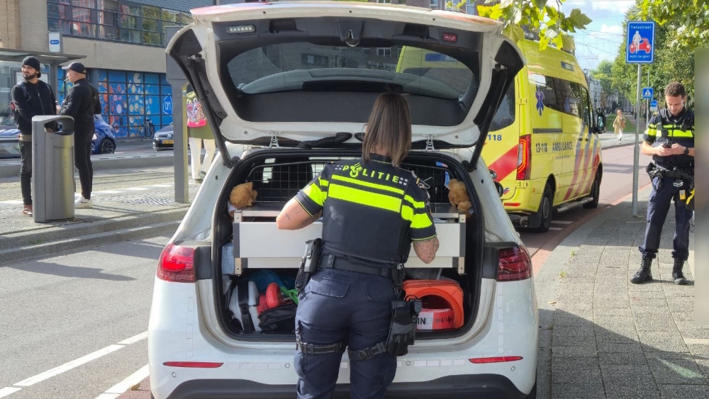 Stuur van fiets raakt verstrikt in tas: fietser zwaargewond
