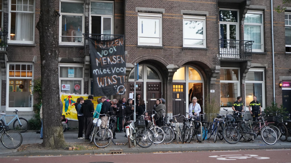 Pand gekraakt aan de Sarphatistraat